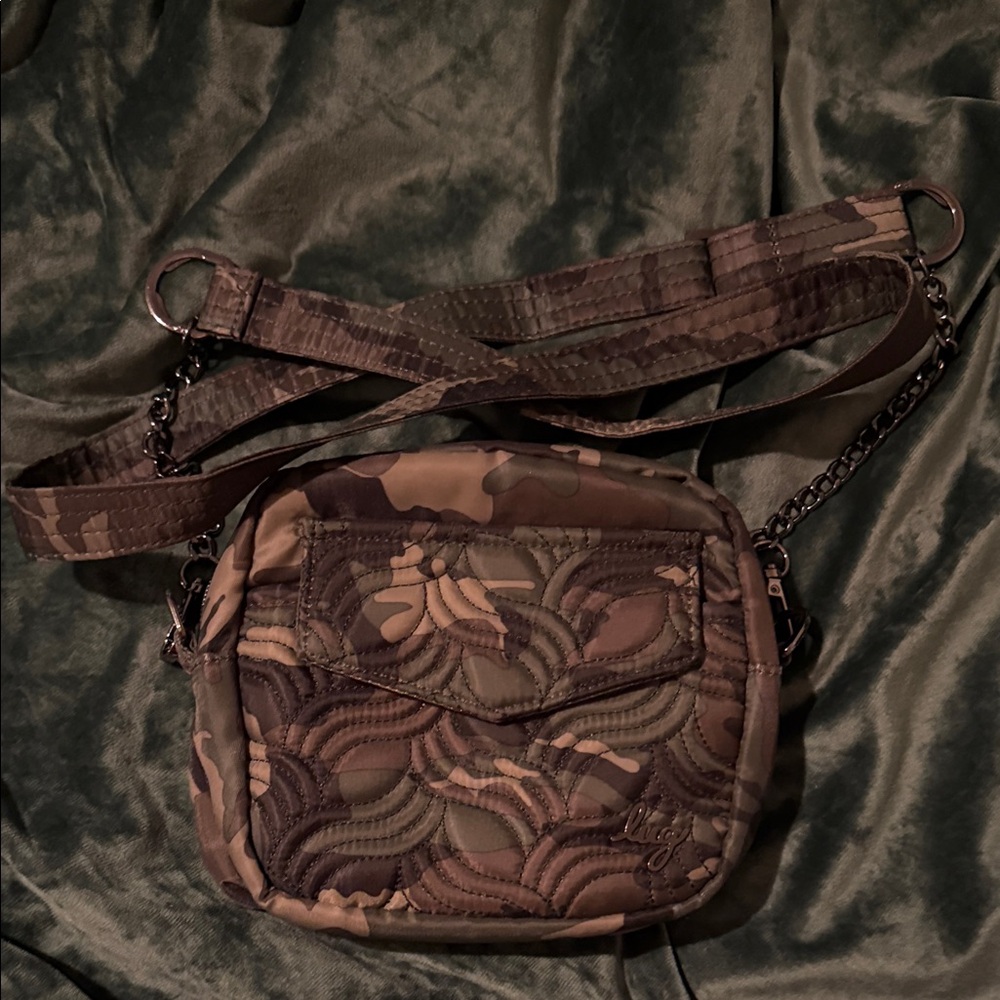 RARE: LUG Camouflage Quilted Crossbody Bag